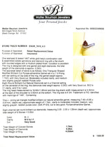 Estate 14K W Gold 1.74ct Garnet & 0.25cttw H-I/SI2-I1 Diamond Ring - Walter Bauman Jewelers