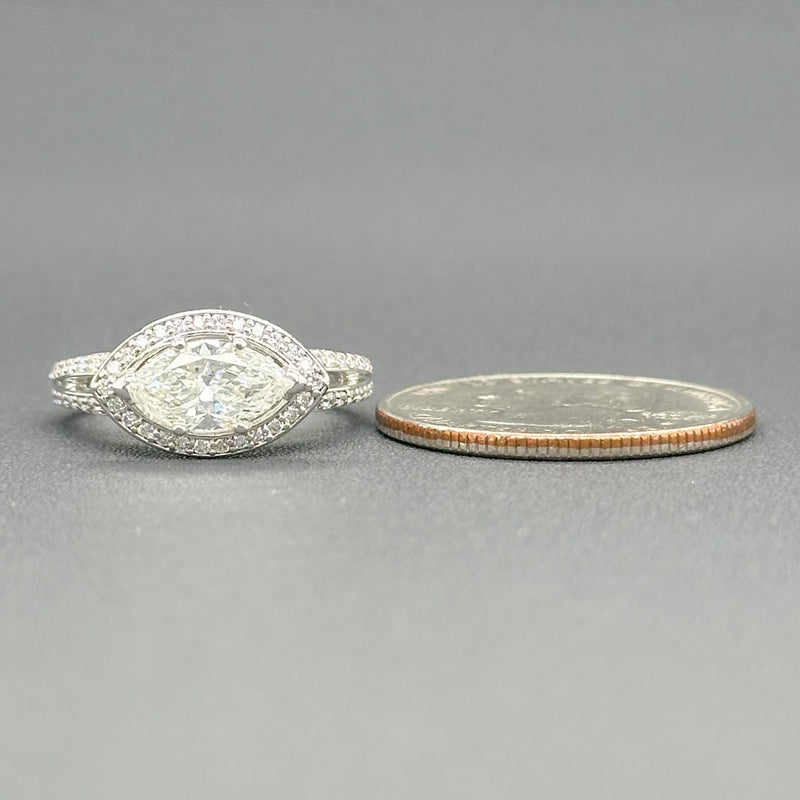 Estate 14K W Gold 1.78cttw F-H/SI1-2 Diamond Ring - Walter Bauman Jewelers