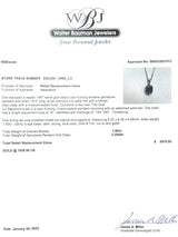 Estate 14K W Gold 1.8ct Oval Sapphire Pendant - Walter Bauman Jewelers
