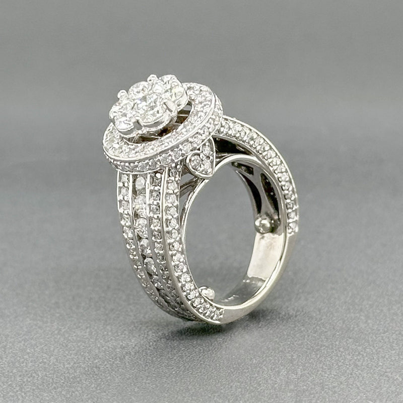 Estate 14K W Gold 2.93cttw H-I/SI1-I1 Diamond Engagement Ring - Walter Bauman Jewelers