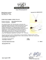 Estate 14K W Gold 4.30ct Amethyst Pendant - Walter Bauman Jewelers