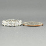 Estate 14K W Gold 5.08cttw G/SI2-I1 Diamond Eternity Ring - Walter Bauman Jewelers
