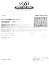 Estate 14K W Gold 7.3-8.0mm Akoya Pearl 16" Choker Necklace - Walter Bauman Jewelers