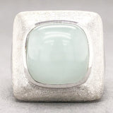 Estate 14K W Gold 9.33ct Chalcedony Ring - Walter Bauman Jewelers