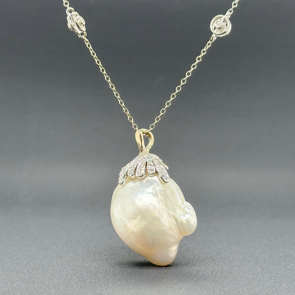 14kt Gold Baroque Pearl Strand Necklace