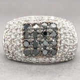 Estate 14K WG 2.39cttw Black & G-H/SI1 Diamond Ring - Walter Bauman Jewelers