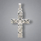 Estate 14k White Gold Fancy Crucifix Pendant - Walter Bauman Jewelers