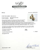 Estate 14K Y Gold 0.08cttw Sapphire Ball Cufflinks - Walter Bauman Jewelers