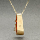 Estate 14K Y Gold 0.12ctw G-H/VS2-SI1 Diamond Buckle Pendant - Walter Bauman Jewelers