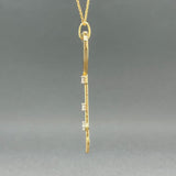 Estate 14K Y Gold 0.16cttw G/I1 Diamond Heart Key Pendant - Walter Bauman Jewelers