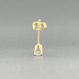 Estate 14K Y Gold 0.19ct I-J/SI2 Diamond Single Stud Earring - Walter Bauman Jewelers