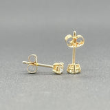 Estate 14K Y Gold 0.24cttw J/VS2-I1 Diamond Stud Earrings - Walter Bauman Jewelers