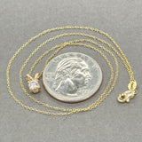 Estate 14K Y Gold 0.25ct J-K/VS1 Diamond Pendant - Walter Bauman Jewelers