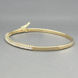 Estate 14K Y Gold 0.25cttw I-J/SI1-2 Diamond Bangle - Walter Bauman Jewelers