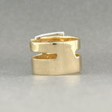 Estate 14K Y Gold 0.25ctw H/SI1-2 Diamond Buckle Ring - Walter Bauman Jewelers