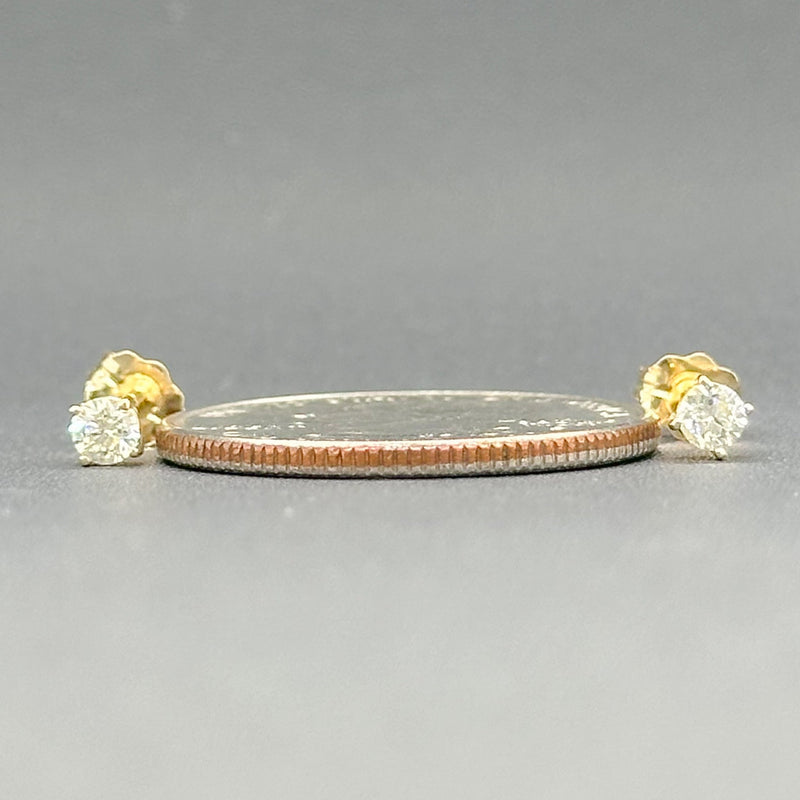 Estate 14K Y Gold 0.27cttw J-K/SI2 Diamond Stud Earrings - Walter Bauman Jewelers