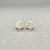 Estate 14K Y Gold 0.28cttw J-K/SI2 Diamond Stud Earrings - Walter Bauman Jewelers