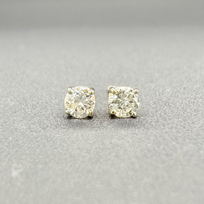 Estate 14K Y Gold 0.28cttw J-K/SI2 Diamond Stud Earrings - Walter Bauman Jewelers