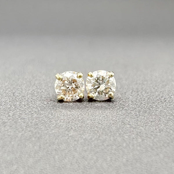 Estate 14K Y Gold 0.29cttw G-H/SI2 Diamond Stud Earrings - Walter Bauman Jewelers