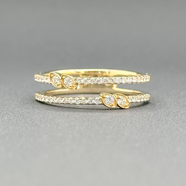 Estate 14K Y Gold 0.30cttw H/SI1 Double Diamond Ring - Walter Bauman Jewelers