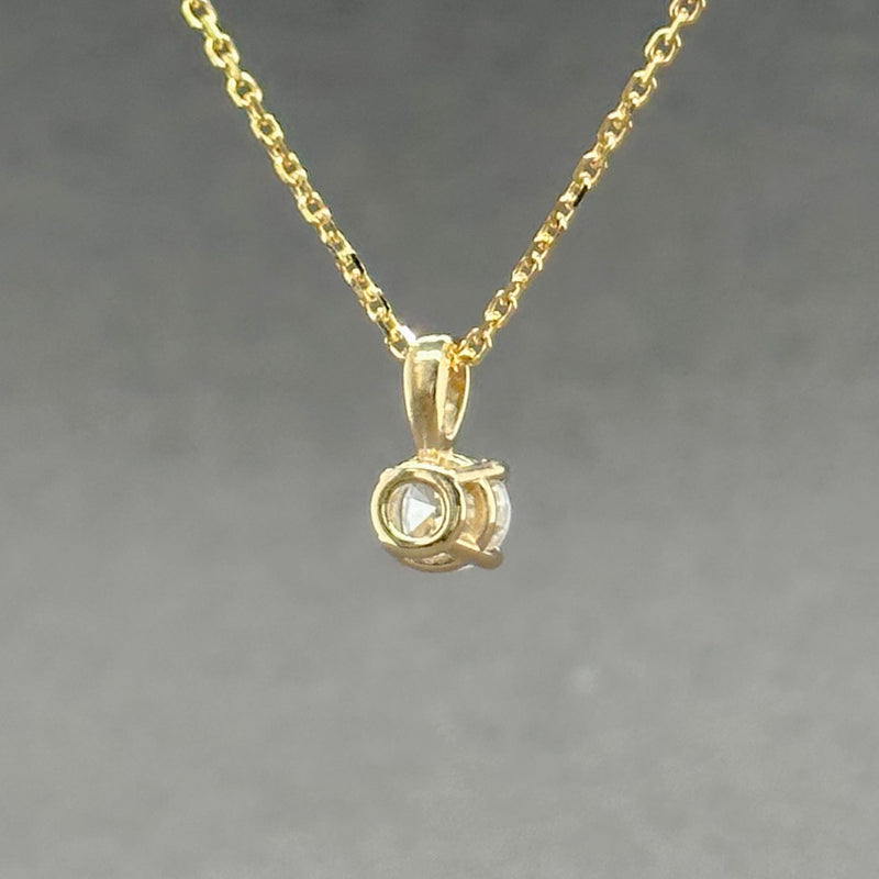 Estate 14K Y Gold 0.31ct RBC H/SI2 Diamond Pendant - Walter Bauman Jewelers