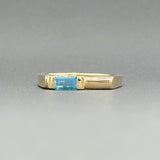 Estate 14K Y Gold 0.34ct Blue Topaz Ring - Walter Bauman Jewelers