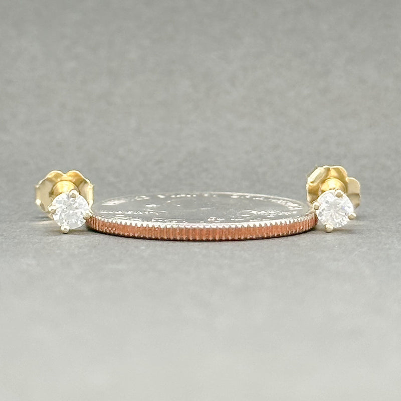 Estate 14K Y Gold 0.36cttw I-J/SI2-I1 Diamond Stud Earrings D - Walter Bauman Jewelers