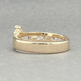 Estate 14K Y Gold 0.44cttw G-H/VS1 Diamond Buckle Ring - Walter Bauman Jewelers