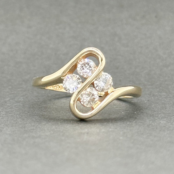 Estate 14K Y Gold 0.46ctw H/SI2-I1 Diamond Clover Ring - Walter Bauman Jewelers