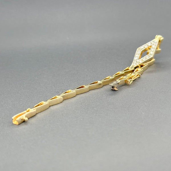 Estate 14K Y Gold 0.49cttw H-I/VS2-SI1 Diamond Link Bracelet - Walter Bauman Jewelers