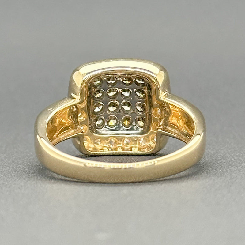 Estate 14K Y Gold 0.53cttw Light Brown & H-I/SI1-2 Diamond Cluster Ring - Walter Bauman Jewelers