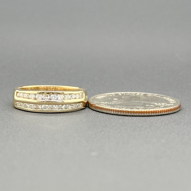 Estate 14K Y Gold 0.56cttw H-I/SI1-2 Diamond Anniversary Ring - Walter Bauman Jewelers