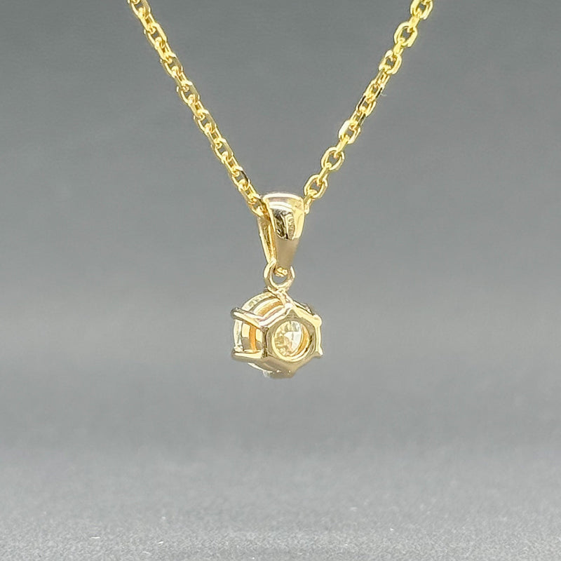 Estate 14K Y Gold 0.60ct K/SI2 Diamond Pendant - Walter Bauman Jewelers