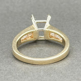 Estate 14K Y Gold 0.60ctw H-SI1 Diamond Engagement Mounting - Walter Bauman Jewelers