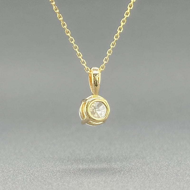 Estate 14K Y Gold 0.69ct I/I2 Diamond Pendant - Walter Bauman Jewelers