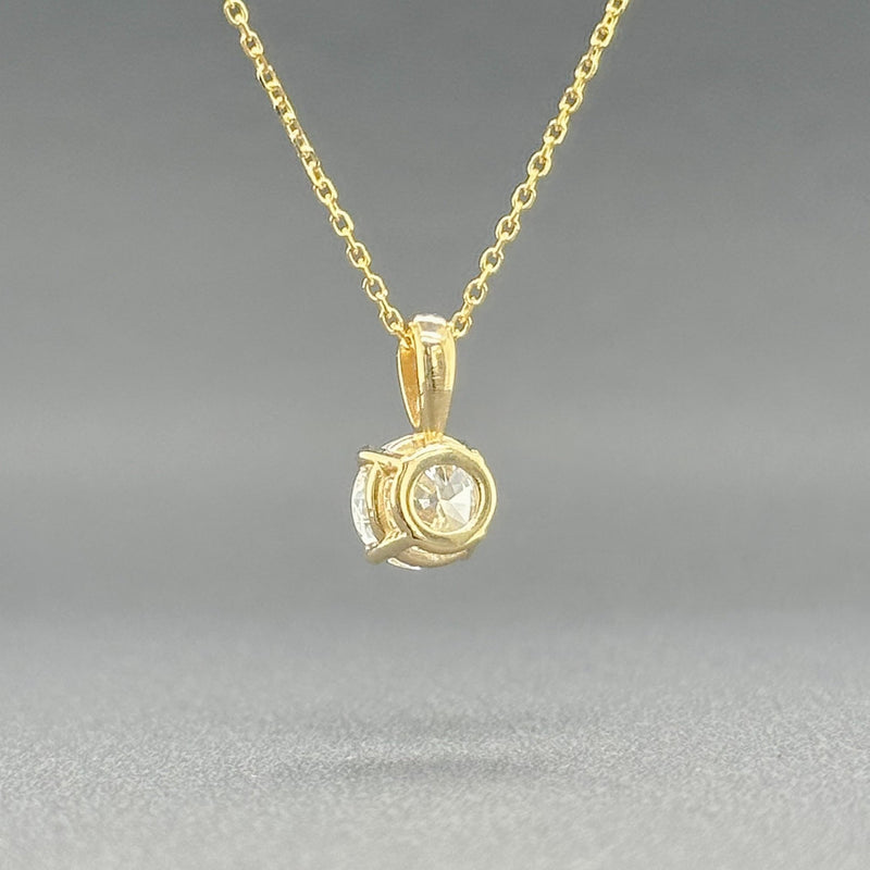 Estate 14K Y Gold 0.74ct H/VS2 Diamond Pendant GIA##5221916080 - Walter Bauman Jewelers