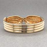Estate 14K Y Gold 0.74cttw H-I/SI1-2 Diamond Bangle Bracelet - Walter Bauman Jewelers