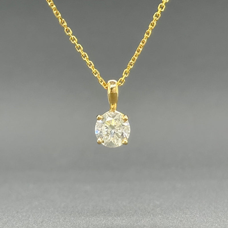 Estate 14K Y Gold 0.85ct H/I1 Diamond Pendant - Walter Bauman Jewelers
