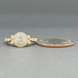 Estate 14K Y Gold 0.86cttw H-J/VS1-SI1 Diamond Engagement Ring - Walter Bauman Jewelers