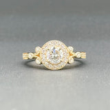 Estate 14K Y Gold 0.86cttw H-J/VS1-SI1 Diamond Engagement Ring - Walter Bauman Jewelers