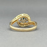 Estate 14K Y Gold 0.93ct Sapphire & 0.30cttw H/SI1 Diamond Ring - Walter Bauman Jewelers