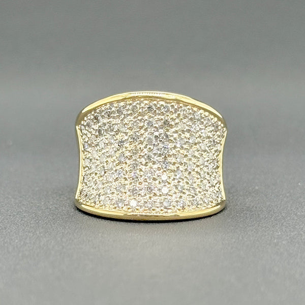 Estate 14K Y Gold 0.93cttw G-H/SI2 Diamond Wide Ring - Walter Bauman Jewelers