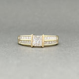 Estate 14K Y Gold 0.95ctw F-G/SI1 Diamond Engagement Ring - Walter Bauman Jewelers