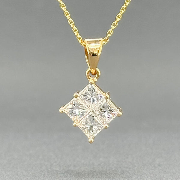 Estate 14K Y Gold 0.98cttw F-G/SI2-I1 Diamond Pendant - Walter Bauman Jewelers