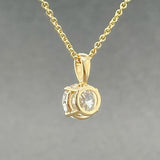 Estate 14K Y Gold 1.05ct G/SI2 Diamond Solitaire Pendant - Walter Bauman Jewelers