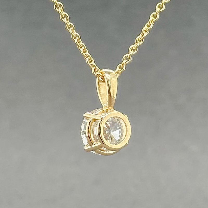 Estate 14K Y Gold 1.05ct G/SI2 Diamond Solitaire Pendant - Walter Bauman Jewelers