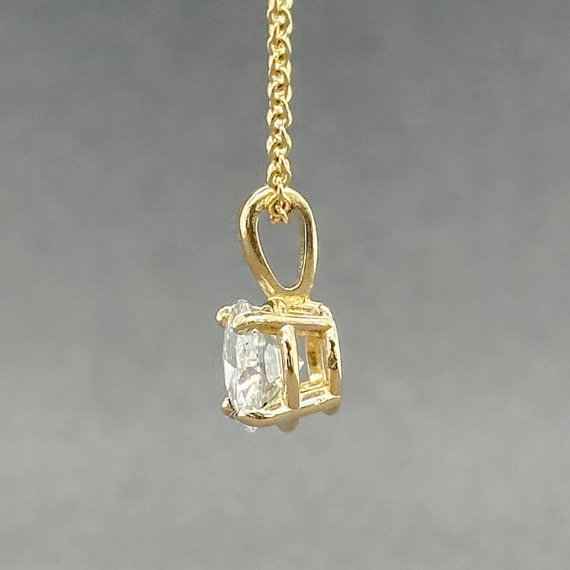 Estate 14K Y Gold 1.05ct G/SI2 Diamond Solitaire Pendant - Walter Bauman Jewelers