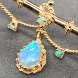 Estate 14K Y Gold 1.06cttw Opal Brooch - Walter Bauman Jewelers