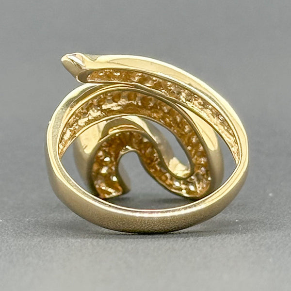 Estate 14K Y Gold 1.32cttw G-H/VS2-SI1 Diamond Snake Ring - Walter Bauman Jewelers