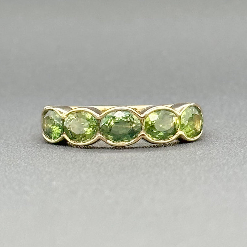 Estate 14K Y Gold 1.80cttw Green Amethyst Ring - Walter Bauman Jewelers